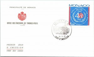 Monaco 1988 FDC - Timbers-Poste Emissions Office - F12717