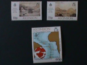 ​ASCENSION-1980-SC#266-8- 50TH ANNIV: ROYAL GEOGRAPHPHICAL SOC,. -MNH VF