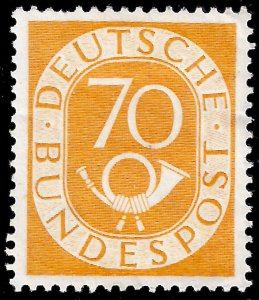 Germany FRG 1952 Sc 683 70pf key MNG