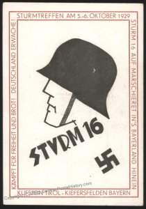 3rd Reich Germany Austria 1929 Stormtrooper SA Meeting Sturm 16 Tyrol Aus 109948