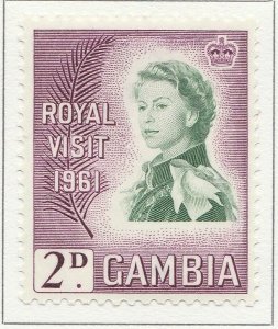 1961 Gambia 2dMH* Stamp A4P40F40096-