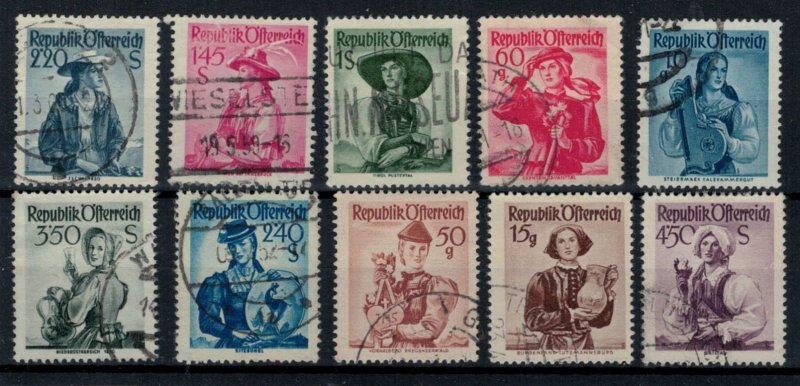 Austria 1948 Costumes Set - 20 Different Used Values