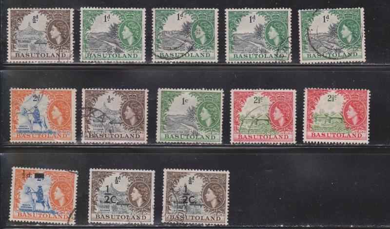 BASUTOLAND Group Of QEII Used Stamps - Some Duplication