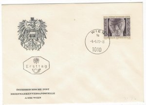 Austria 1972 FDC Stamps Scott 921 Art Sculpture 900 Years of Gurk Diocese