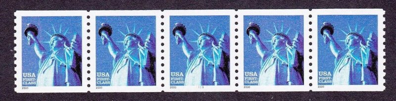 PNC5 34c Statue Liberty ND WA 1111 US #3452 MNH F-VF 4 Digit