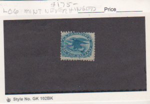 US Local Carrier 1c Stamp Scott # LO6 Mint OG Never Hinged Catalogue $175.00