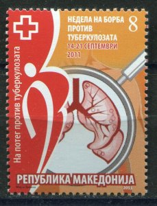 081 - MACEDONIA 2011 - Red Cross - Tuberculosis - MNH Set