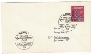 Germany 1967 Cover Special Cancellation European Union Treaty of Rome