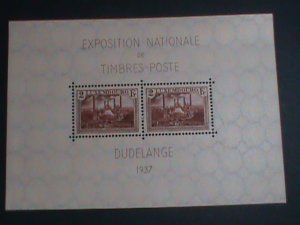 LUXEMBOURG -1937- SC# B85 NATIONAL PHILATELIC EXPOSITION    MNH S/S SHEET VF