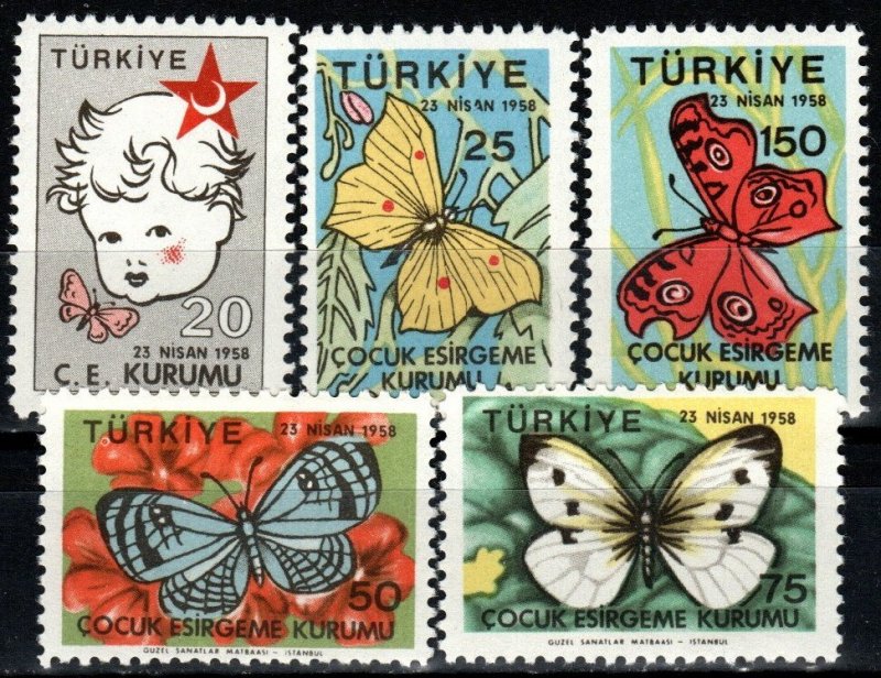 Turkey #RA224-8 MNH CV $7.50  (X1356)