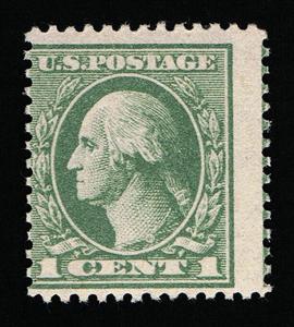 GENUINE SCOTT #536 MINT OG NH 1919 GRAY GREEN PERF-12½  OFFSET UNWMK  #7501