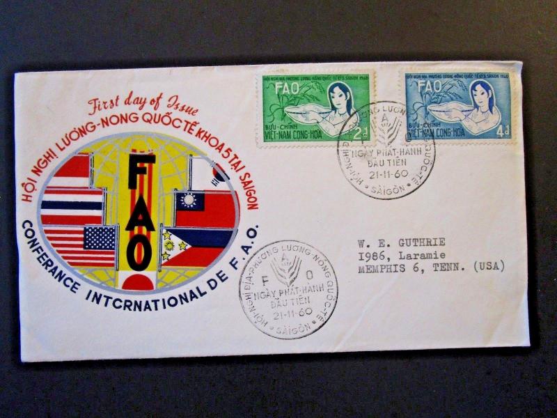 Vietnam 1960 FAO Series FDC  - Z5168