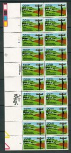 2144 Rural Electrification Administration MNH Plate Block of 20 - Left