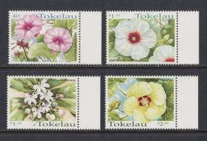 TOKELAU Sc# 260 - 263 MNH FVF Set of 4 Flowers