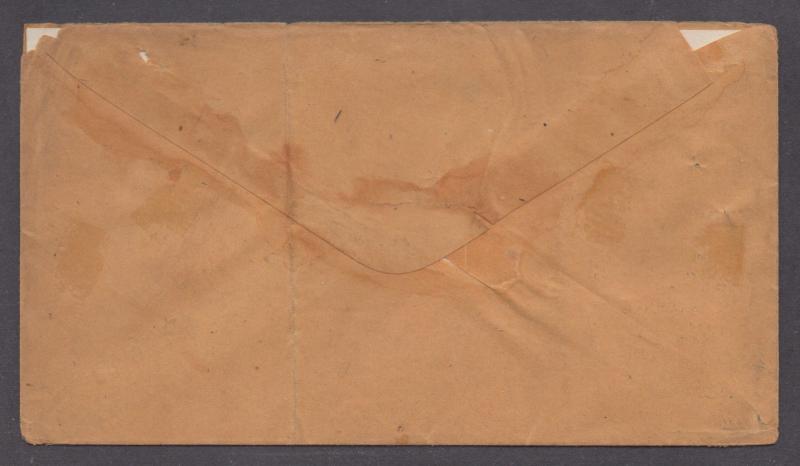 **US 19th Century Cover, SC# 11a Green Jackson, MS 3/15 CDS Cancel RARE!