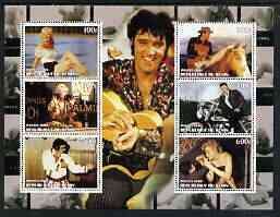 BENIN - 2003 - Elvis and Marilyn - Perf 6v Sheet - MNH - Private Issue