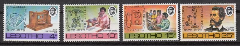 Lesotho - 1976 Centenary of the first telephone Sc# 217/220 - MNH (2281)