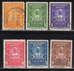 Haiti # 379-82, C46 ~ Cplt Set of 6 ~ Used, MX