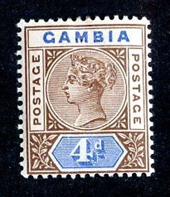 1898 Gambia Sc #25 m* cv.$20 ( 9063 BCXX5 )