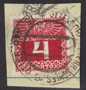 Austria - 1910 - Scott #J36 - used - OTTENDORF pmk Czech Rep