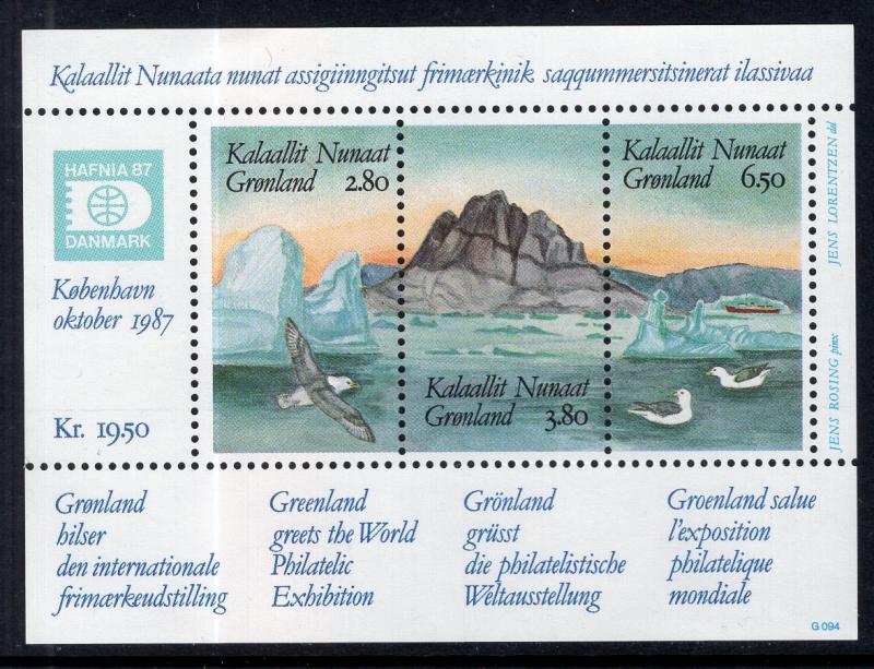 Greenland 175 Souvenir Sheet MNH VF