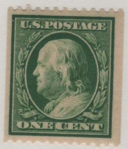 Scott 385 1910 1c Franklin Coil