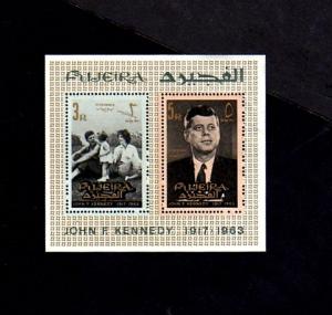 FUJEIRA - 1965 - JFK - JOHN F KENNEDY - MEMORIAL - MINT - MNH - PERF S/SHEET!