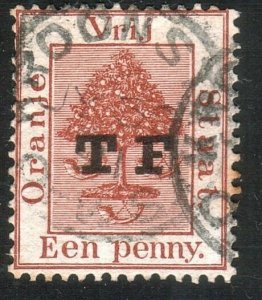 ORANGE FREE STATE 1d overprinted TF - Telegraph - used.....................52593