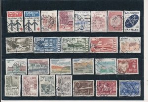 D376253 Denmark Nice selection of VFU Used stamps