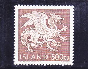 Iceland  Scott#  677  MNG