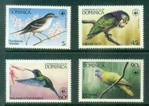 Dominica 1984 WWF , Local Birds MUH