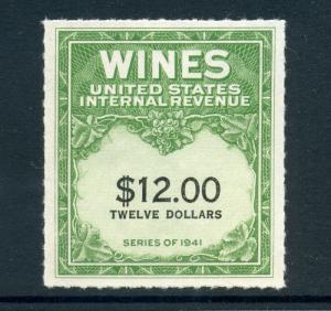 Scott #RE180A Wines Revenue Unused Stamp (Stock #RE180A-1)