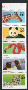 ALLY'S STAMPS US Scott #2709a 29c Wild Animals - Booklet Pane [5] MNH [BP37b_c3]