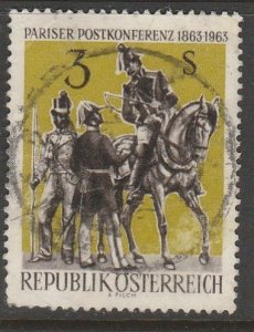 Austria 704, POSTAL CONFERENCE, 100th ANNIVERSARY. USED. F-VF. (1238)