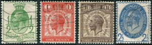 GB 1929 SG 434 - 437 Used KGV (003030)