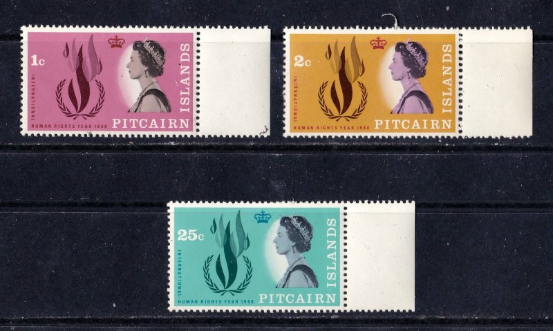 Pitcairn  Islands     88 - 90       MH OG      complete  set