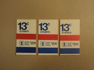 USPS Scott 1595b 1595c 13c 3 Books Liberty Bell 1975 45 S...