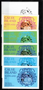 Calve Island (Scotland) 1986 MNH 2 pounds PROGRESSIVE PROOFS