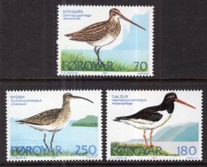 Faroe Islands 28-30 Birds MNH VF