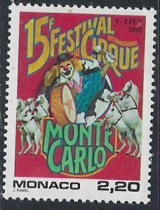 Monaco 1700 MNH 1989 Circus (102)(ak4855)