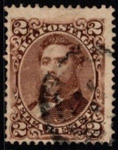 1875 US Hawaii Scott #- 35 2 Cents King David Kalakaua Used