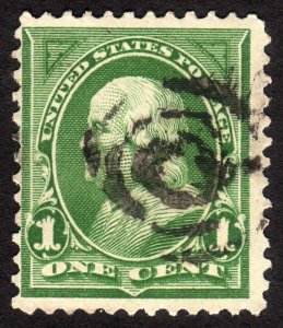 1898, US 1c, Franklin, Used, Sc 279