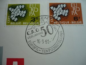 Europa 1961 - Belgium - Set - First Day Cancellation