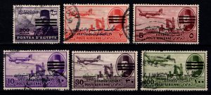 Egypt 1953 Egypt-Sudan issue of 1952 with Farouk Portrait Obliterated [Used]