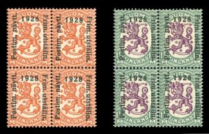 Finland #153-154 Cat$140+, 1928 Helsinki Philatelic Exhibition, set of two in...