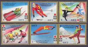 1971 Ajman 1230-1235 1972 Olympic Games in Sapporo 4,80 €