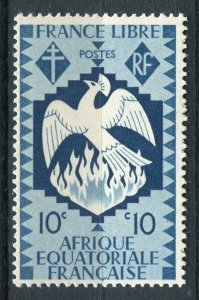 FRENCH COLONIES; EQUATORIAL Africa 1941 Phoenix MINT MNH unmounted 10c.