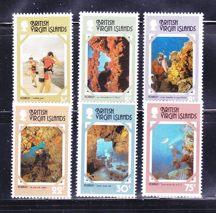 Virgin Islands 327-332 Set MNH Tourism