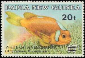 Papua New Guinea #720, Complete Set, 1989, Fish, Never Hinged