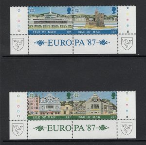Isle of Man  #331-334a  MNH 1987  Europa  in pairs